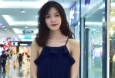 Hoa hậu Thùy Dung diện váy hai dây hiếm hoi đi sự kiện