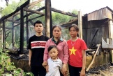 Căn nhà cấp 4 của một hộ nghèo ở Hà Tĩnh bị lửa thiêu rụi