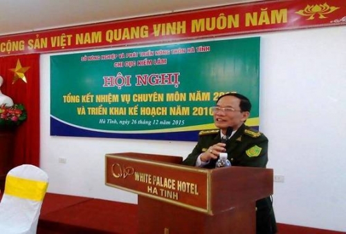 Ông Nguyễn Huy Lợi – Phó Giám đốc Sở NN&PTNT Hà Tĩnh, chi cục trưởng chi cục Kiểm lâm