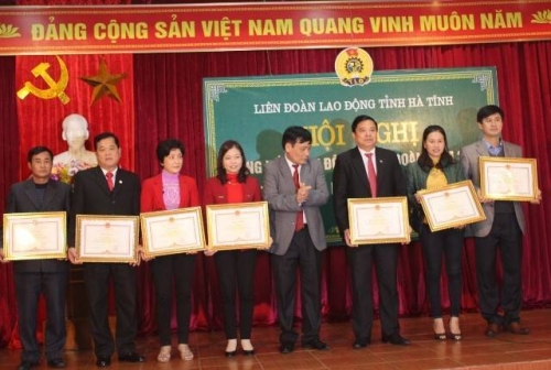  Các cá nhân nhận bằng khen của Chủ tịch UBND tỉnh Hà Tĩnh