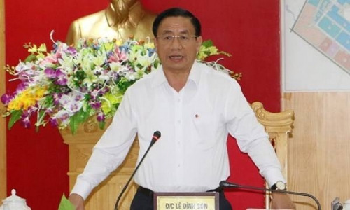 Ông Lê Đình Sơn, Bí thư Tỉnh ủy, Chủ tịch UBND tỉnh Hà Tĩnh.