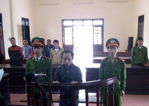 Bị cáo Trương Huy Tuân tại phiên tòa