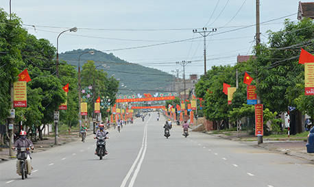 Một góc thị xã  Hồng Lĩnh