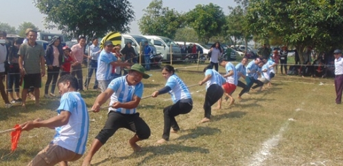Huyện Can Lộc tổ chức giải kéo co mừng Đảng mừng Xuân