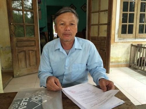 Ông Nguyễn Tống Cần - nguyên đơn vụ tố cáo sai phạm đất đai