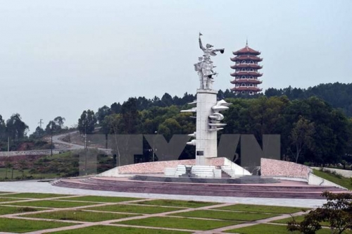 Khu tượng đài Chiến thắng Đồng Lộc. (Ảnh: Thanh Hà/TTXVN) 