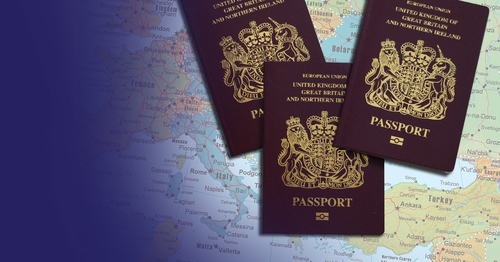 Hình màu vàng dưới chữ passport là logo nhận diện hộ chiếu điện tử.