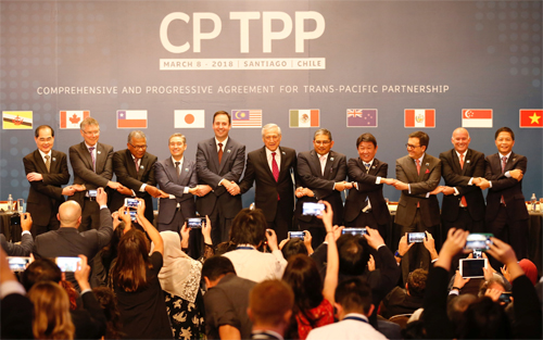 11 nước cam kết tham gia hiệp định CPTPP. Ảnh: Reuters.