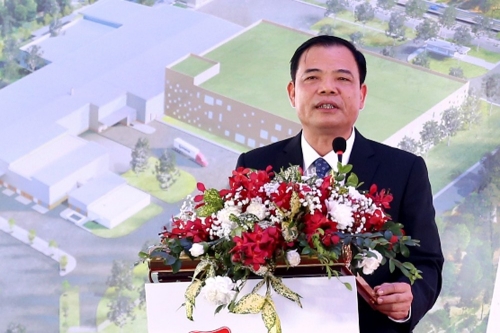 Bộ trưởng Bộ NN&PTNT Nguyễn Xuân Cường phát biểu tại lễ khánh thành.
