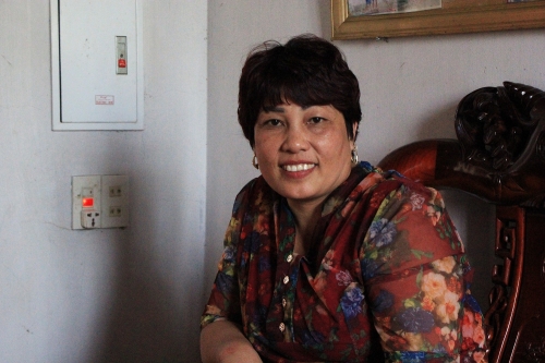 Bà Trần Thị Nhâm hạnh phúc với thành công của con trai.