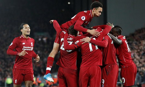 Liverpool tiếp tục bay cao trên đỉnh bảng Ngoại hạng Anh sau trận đấu đêm 29/12. Ảnh: Reuters.