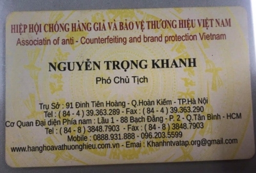 Ông Nguyễn Trọng Khanh làm PCT VATAP theo quyết định số 52 ngày 7/8/2018 