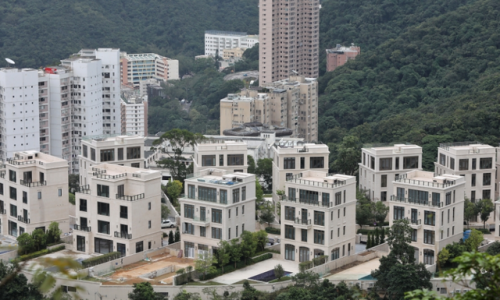 Các biệt thự ở Mount Nicholson trong khu The Peak, nơi có giá đất đắt nhất Hong Kong, thậm chí đắt nhất châu Á. (Ảnh: SCMP)