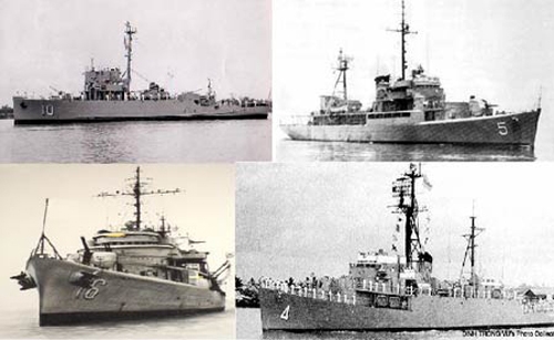 Chiến hạm Việt Nam Cộng Hoà tham gia hải chiến Hoàng Sa 1974.