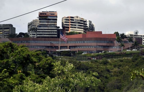 Đại sứ quán Mỹ tại Venezuela (Ảnh: AFP)