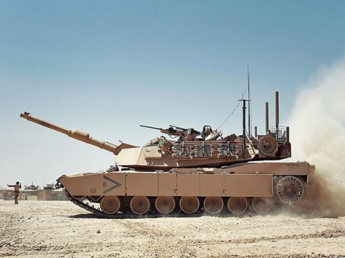 Xe tăng M1 Abrams (Ảnh: Thủy quân lục chiến Mỹ)