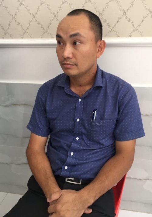 Đối tượng Nguyễn Tiến Hợi bị cơ quan cảnh sát điều tra bắt giữ khi đang lẩn trốn ở Campuchia