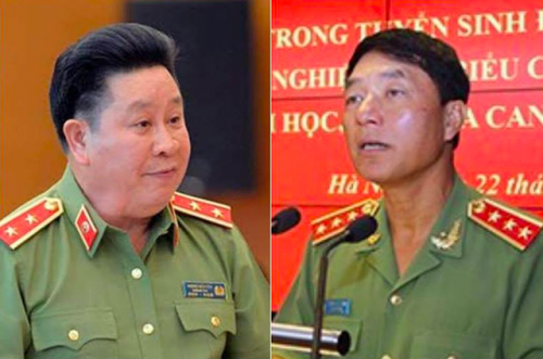 Hai cựu Thứ trưởng Bùi Văn Thành (trái) và Trần Việt Tân bị cáo buộc đã giúp sức Vũ "nhôm" thâu tóm đất công sản gây thiệt hại cho Nhà nước hàng nghìn tỉ đồng.