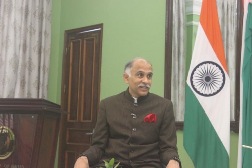 Đại sứ Ấn Độ tại Việt Nam Parvathaneni Harish. (Ảnh: Thành Đạt)