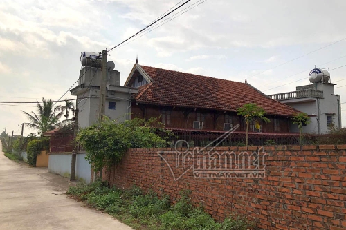 Căn nhà của ông Nguyễn Trọng Tháp ở xã miền núi thuộc huyện Đông Triều, Quảng Ninh