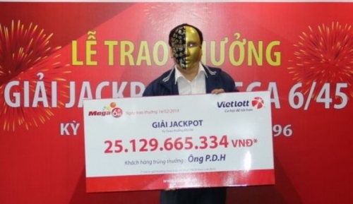 Anh P.D.H nhận giải Jackpot trị giá 25,1 tỷ đồng
