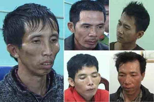 5 đối tượng trong vụ án nữ sinh bị giết ở Điện Biên 