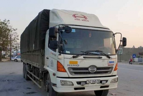 Chiếc xe tải Lê Văn M. cầm lái.