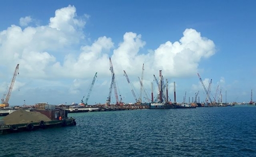 Trên 15 triệu m3 vật chất phát sinh trong quá trình nạo vét khu vực cảng dự án thép Hòa Phát Dung Quất được phép nhận chìm xuống biển