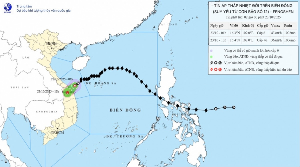 Ảnh hưởng của hoàn lưu áp thấp nhiệt đới, Hà Tĩnh đến Quảng Ngãi có mưa to
