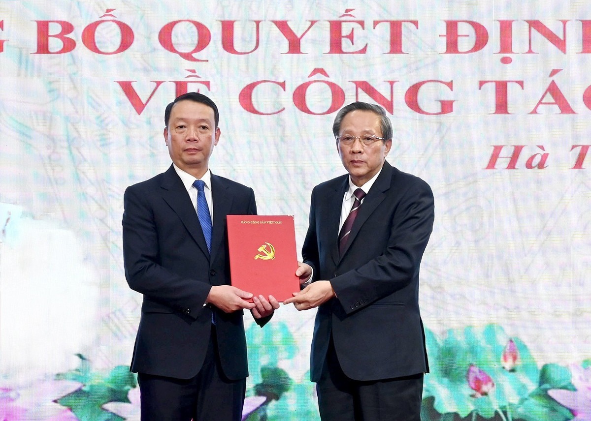 Đồng chí Phan Thiên Định được điều động, chỉ định giữ chức Phó Bí thư Tỉnh ủy Hà Tĩnh