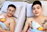 Diễn viên Hà Trí Quang và bạn trai đồng giới hạnh phúc đón con song sinh đủ nếp đủ tẻ