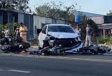 Ôtô tông liên hoàn nhiều xe máy ở Phú Quốc, 2 cha con tử vong
