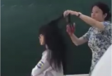 Clip cô giáo cắt tóc nữ sinh ngay tại lớp: Sở GD&ĐT tỉnh Vĩnh Phúc nói gì?