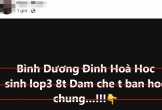 Thông tin học sinh lớp 3 ở Bình Dương đâm chết bạn học là tin giả