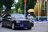 VIDEO: Đoàn xe Tổng thống Putin di chuyển trên đường phố Hà Nội