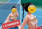 Mặc bikini 2 mảnh trên sân pickleball câu view bẩn, phản cảm khủng khiếp