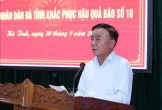 Thường trực Ban Bí thư thăm, động viên nhân dân Hà Tĩnh khắc phục hậu quả bão số 10