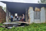 Sét đánh cháy nhà người phụ nữ nghèo ở Hà Tĩnh