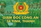 Chân dung 34 giám đốc công an tỉnh, thành phố