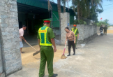 Công an làm việc với người phụ nữ phơi lúa giữa đường, đập xe tài xế