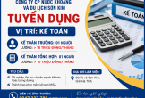Tuyển dụng kế toán trưởng, kế toán tổng hợp tại Công ty Cổ phần Nước khoáng và Du lịch Sơn Kim